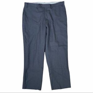 Haggar Mens Dress Slacks Dark Grey 36 X 30